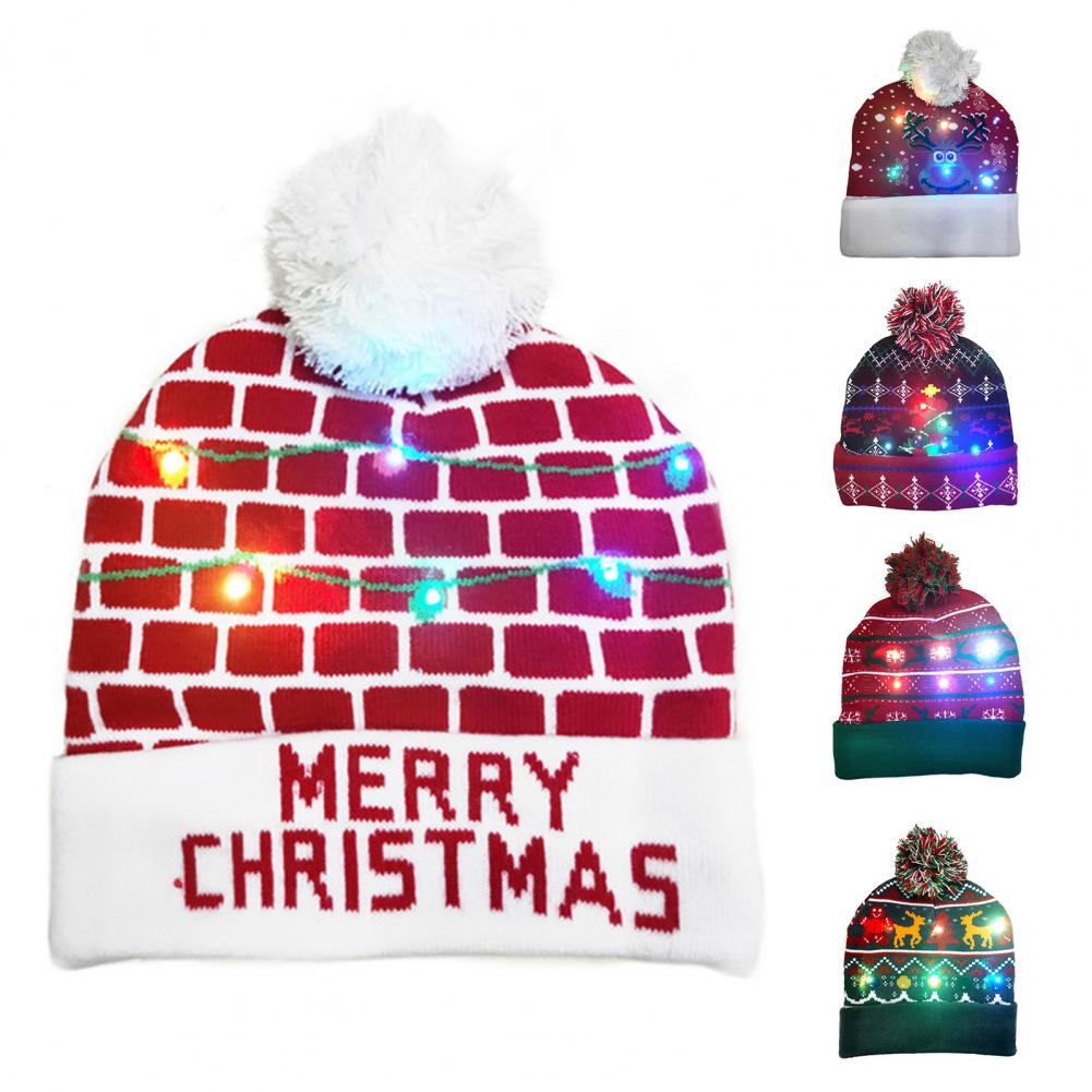 Topi Natal Rajutan Uniseks Tahan Air 