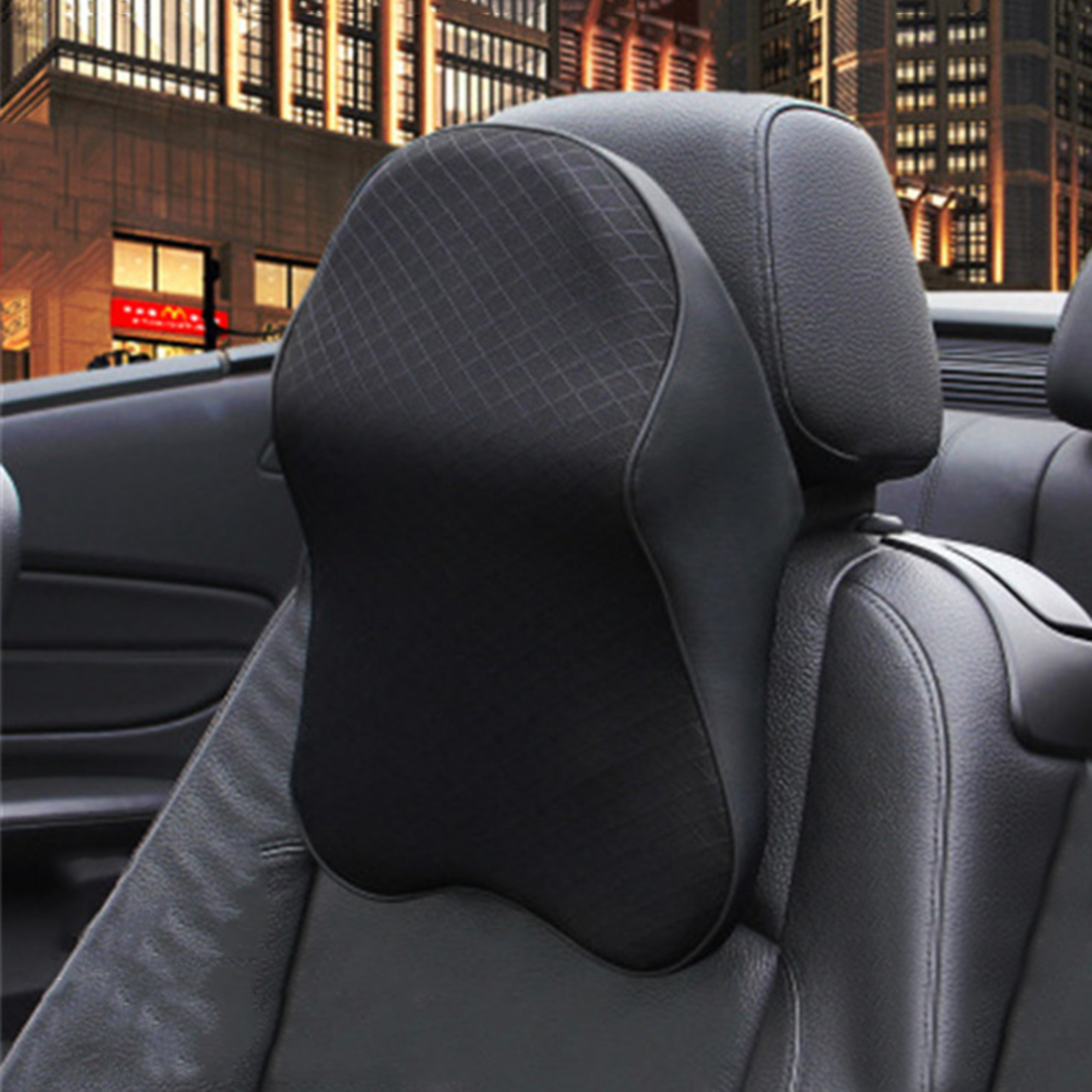 Car Neck Cushion Neck Pillow Headrest Cushion Neck Rest Cushion 3D Soft for Car Seat Office/Computer Chair