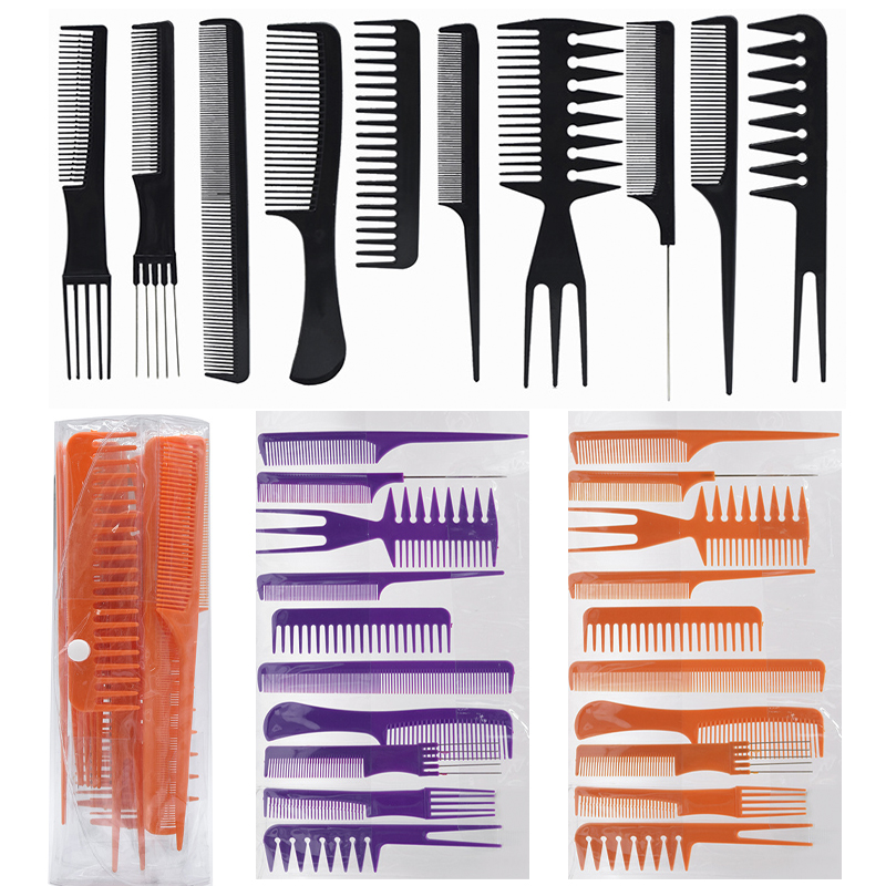 Best of 10Pcs Haircut Comb Set Portable Anti-static Hairdressing Hair Comb Hair Detangler Comb Makeup Barber Haircare Stylist Tool Suit Reviews & Tips