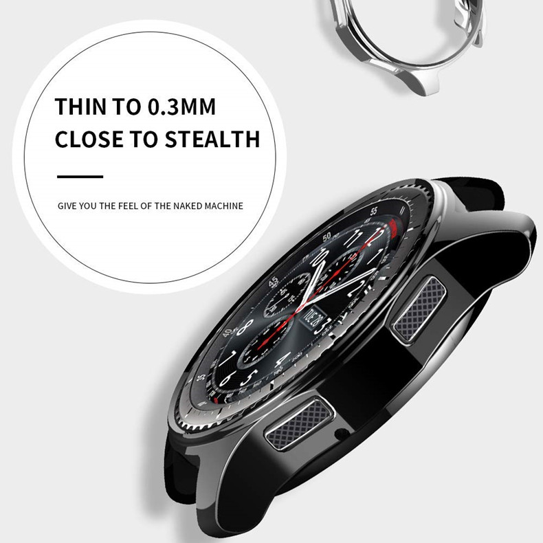 Hülle für Samsung Galaxy Watch 46 mm 42 mm TPU vergoldet Displayschutzfolie Bumper S3 42/46 mm Gear S3 Frontier Schutzhüllen – Detail 23