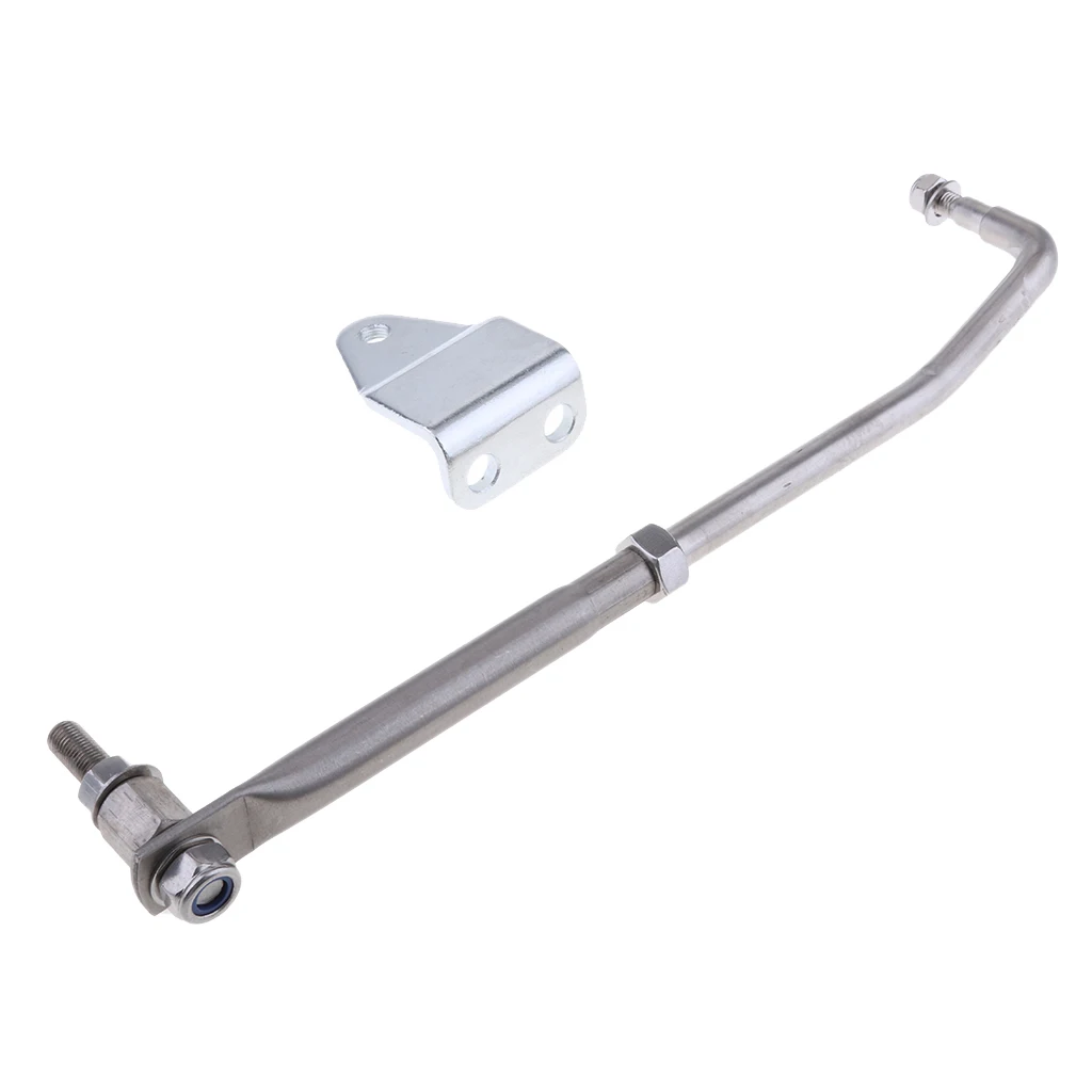 13 inch 33mm Stainless Steel Inner & Outer Steering Tie Rod Drag Link Kit for