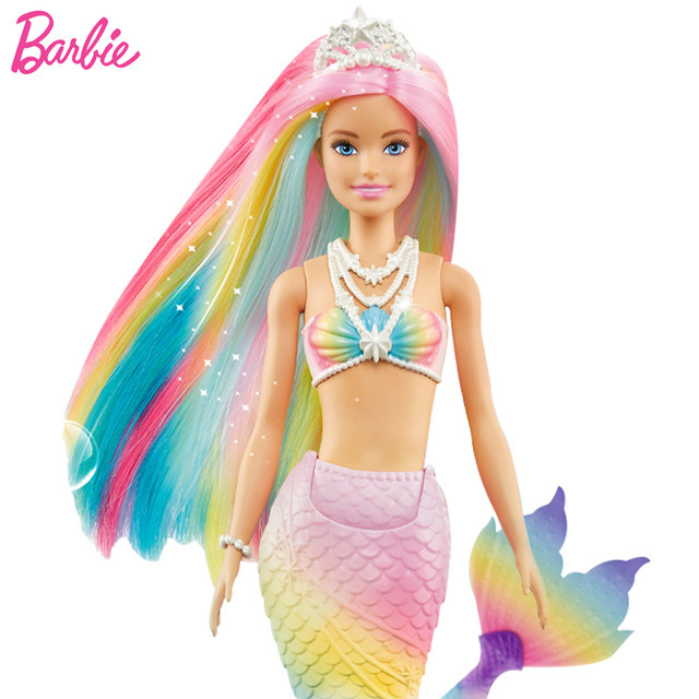 Barbie dreamtopia sereia brinquedos de festa de aniversário brinquedos para  crianças barbie dreamtopia twinkle luzes - AliExpress