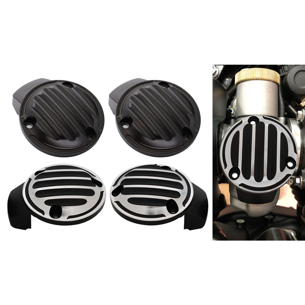 Throttle Body Carb Top Covers for   T120 Bobber Speedmaster Thruxton 2016-2018 aluminum alloy, longer use time