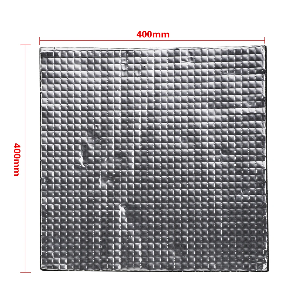 Heat Bed Foil Self-Adhesive Insulation Cotton, 400 x 400mm 3D Printer Heated Bed Insulation Foam Foil Mat Heat Bed Foil Self-Adhesive Insulation Cotton, 400 x 400mm 3D Printer Heated Bed Insulation Foam Foil Mat