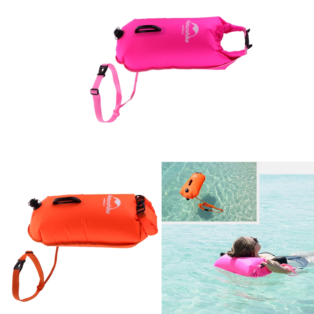 Waterproof Floating Swim Buoy for Open Water Swimming Kayaking Snorkeling   Bag Surfing Training Snorkeling Inflatable