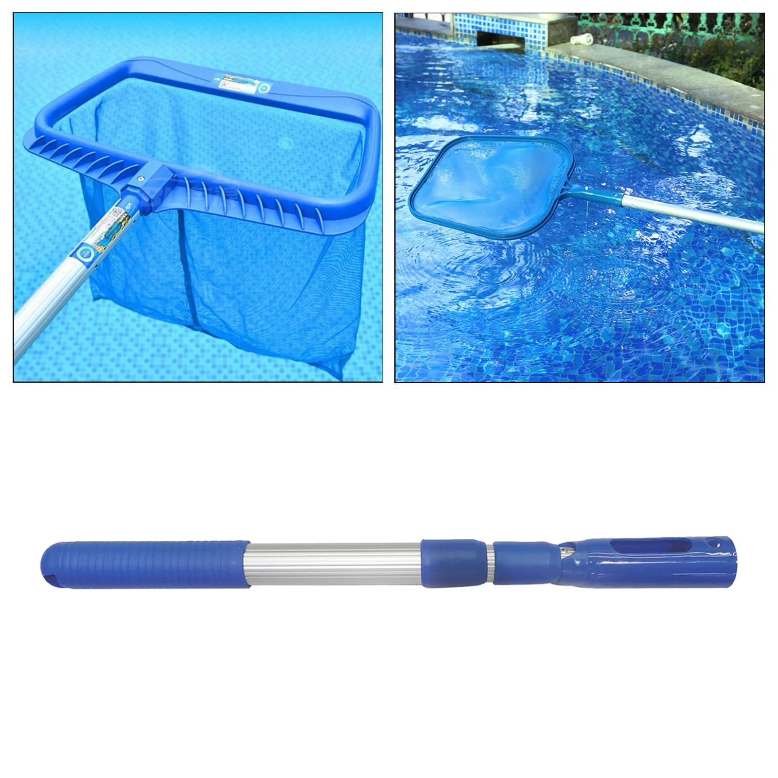 Adjustable Aluminum Spa Swimming Pool Telescoping Handle Pole for Leaf Net