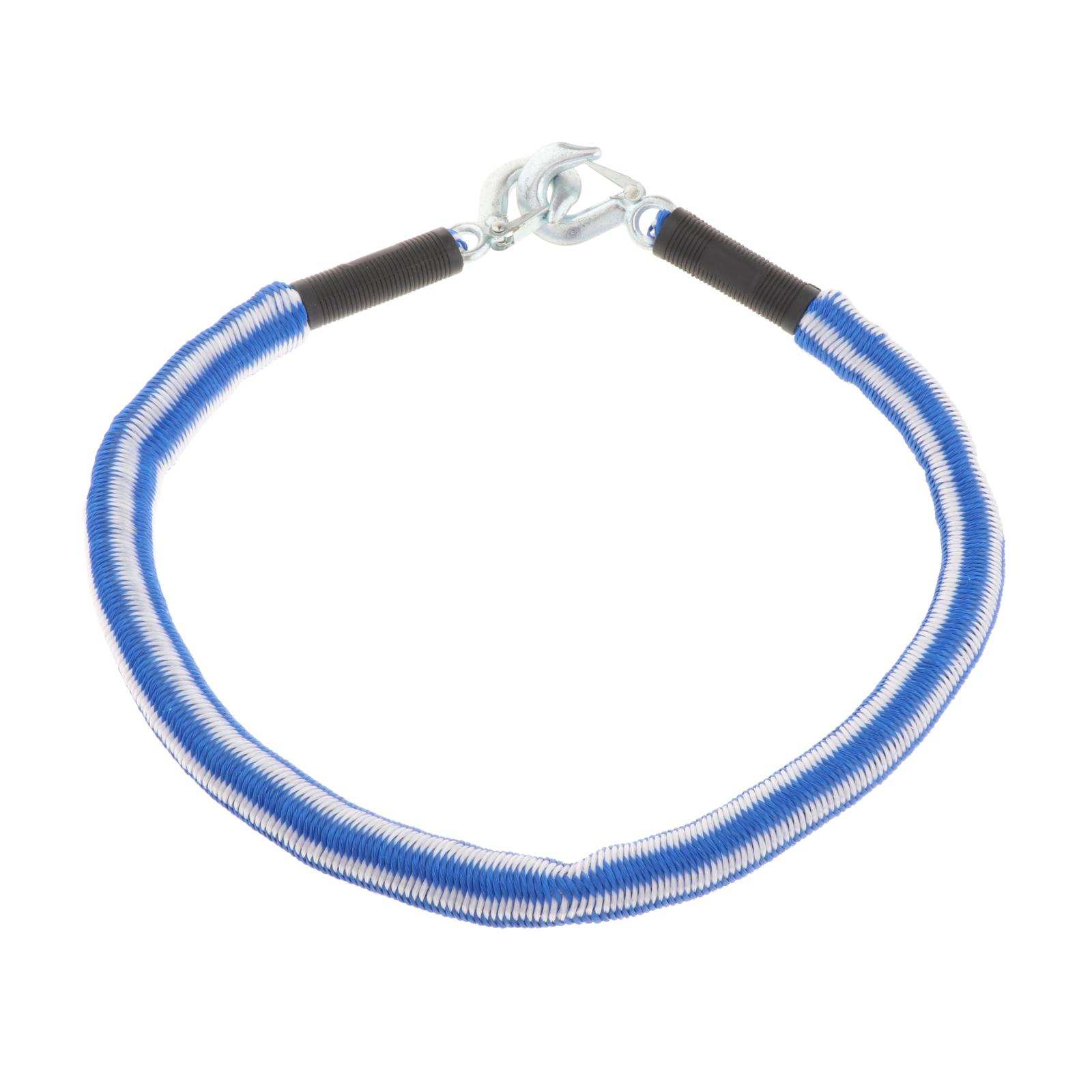 1 Ton 125x4cm Car Van Tow Cable Towing Pull Rope Strap Hooks Heavy Duty