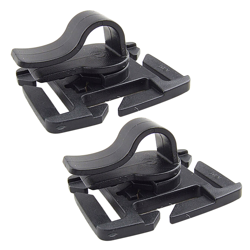 2pcs Drink Tube Clip Water Pipe Hose Clamp Backpack Webbing Buckle Outdoor Camping Hydration Bladder Clip
