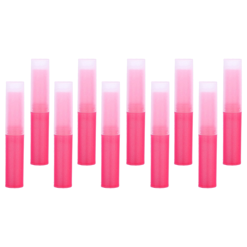 10 Pieces 4ml Empty Lipstick Lip Balm Lip Gloss Tubes Refillable Plastic Pipe Bottle Containers DIY Chapstick