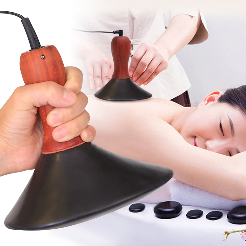 Best of Thick Hot Stone Electric Body Massager Natural Stone Needle Gua Sha Spa Neck Back Massage Tools Fat Burning Slimming Health Care Reviews & Tips