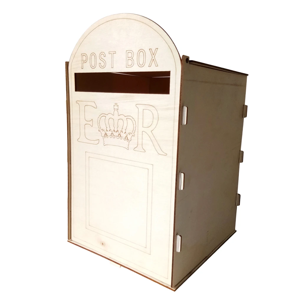 MDF Wooden Wedding Post Box Royal Mail Styled Wedding Supplies Keepsake Box