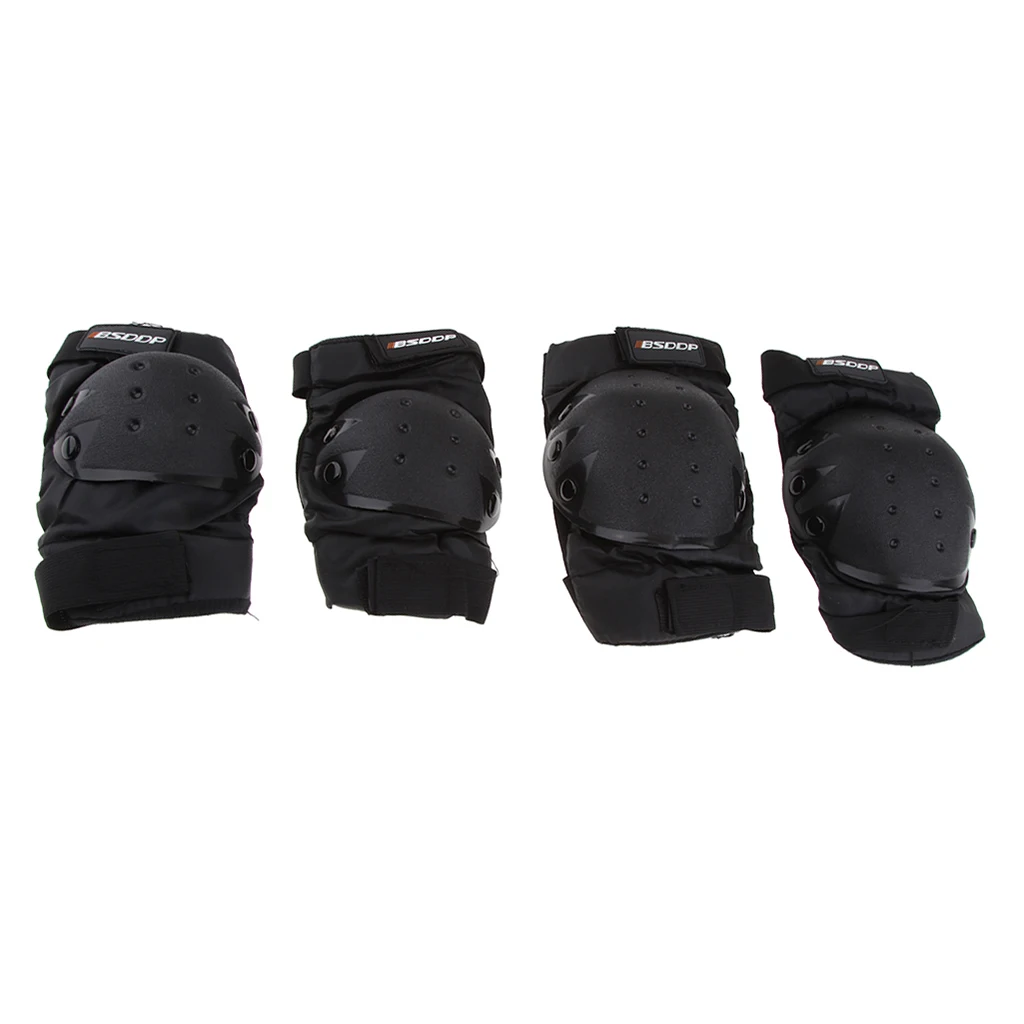 Black Waterproof Brace Support Strap Wrap Knee Shin Cover Pads for Motorcross Outside Riding