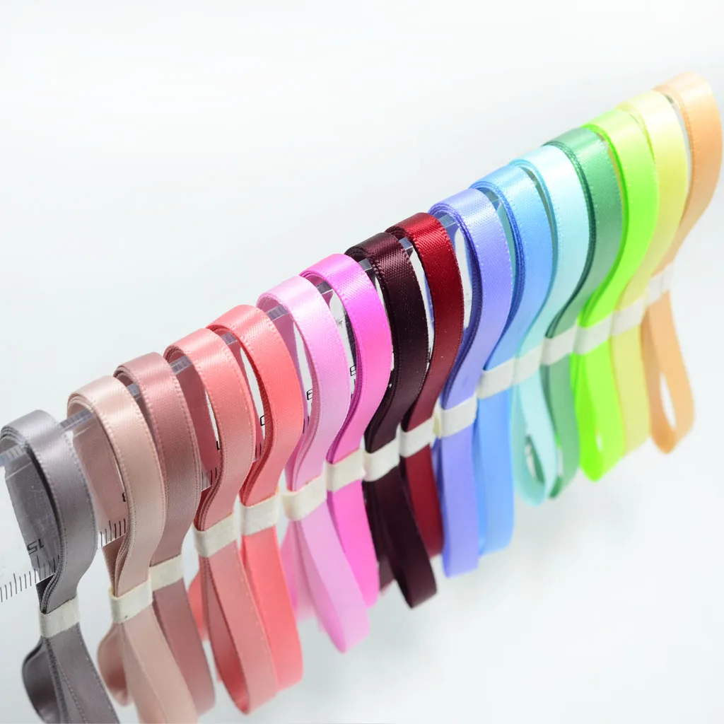 16 Colors 1 Yard Double Sided Grosgrain Ribbons for Christmas Wedding Party Gift Wrapping Crafts