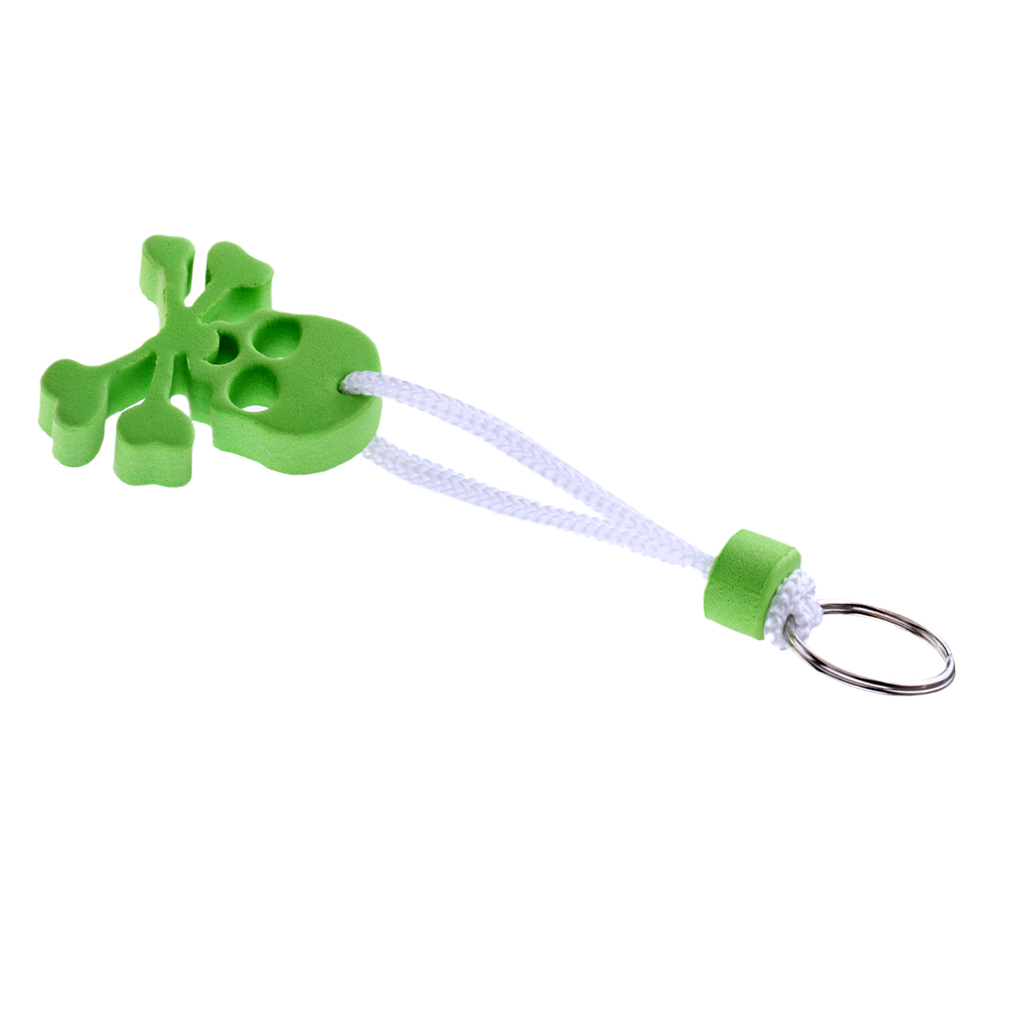 MagiDeal Durable EVA Skull Skeleton Shaped Floating Key Ring Boat Key Chain for Yachting Sailing Swimming Fishing Rowing Sport