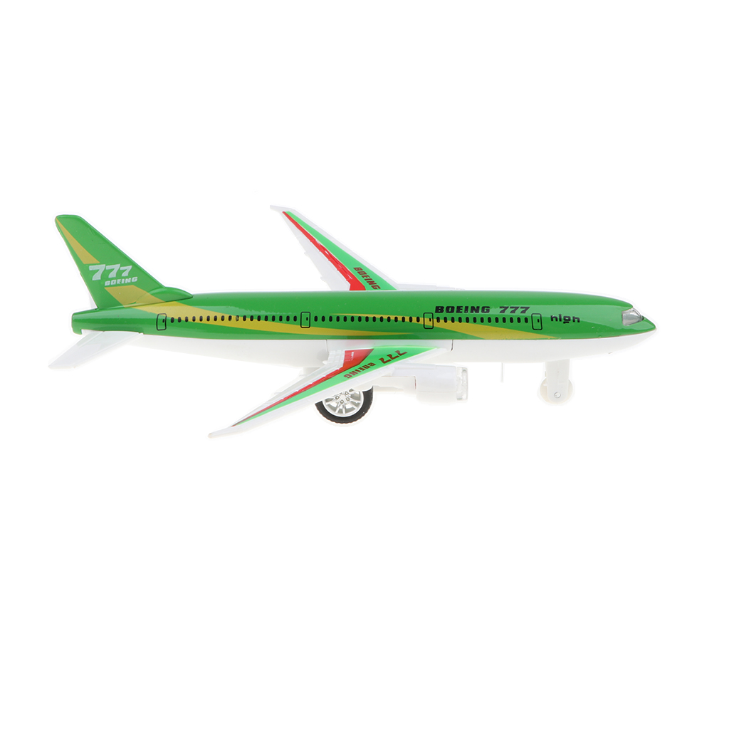 Alloy Die-cast Plane Toy Green  777 Airplane Model Kid Gift Collection