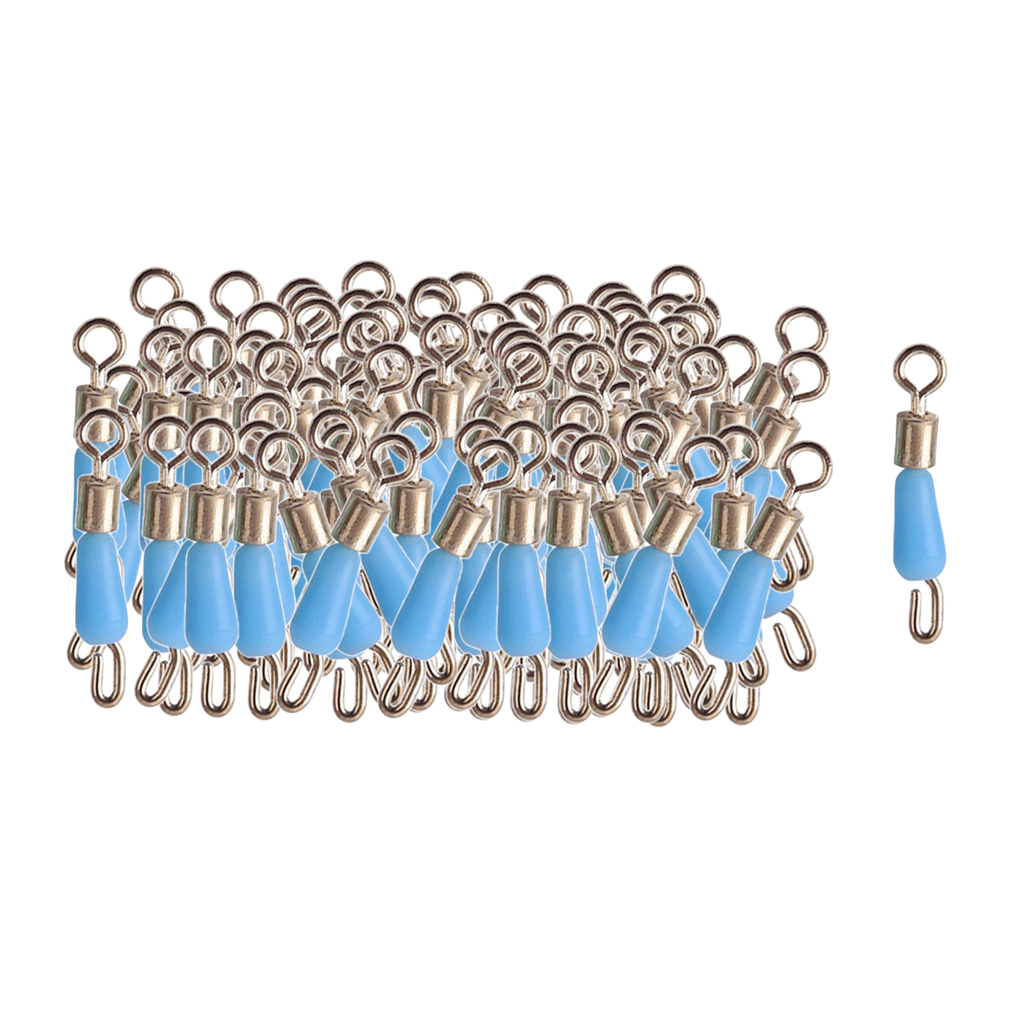 Metal Fishing Swivels Quick Change Fishing Line Connectors With Solid Rings