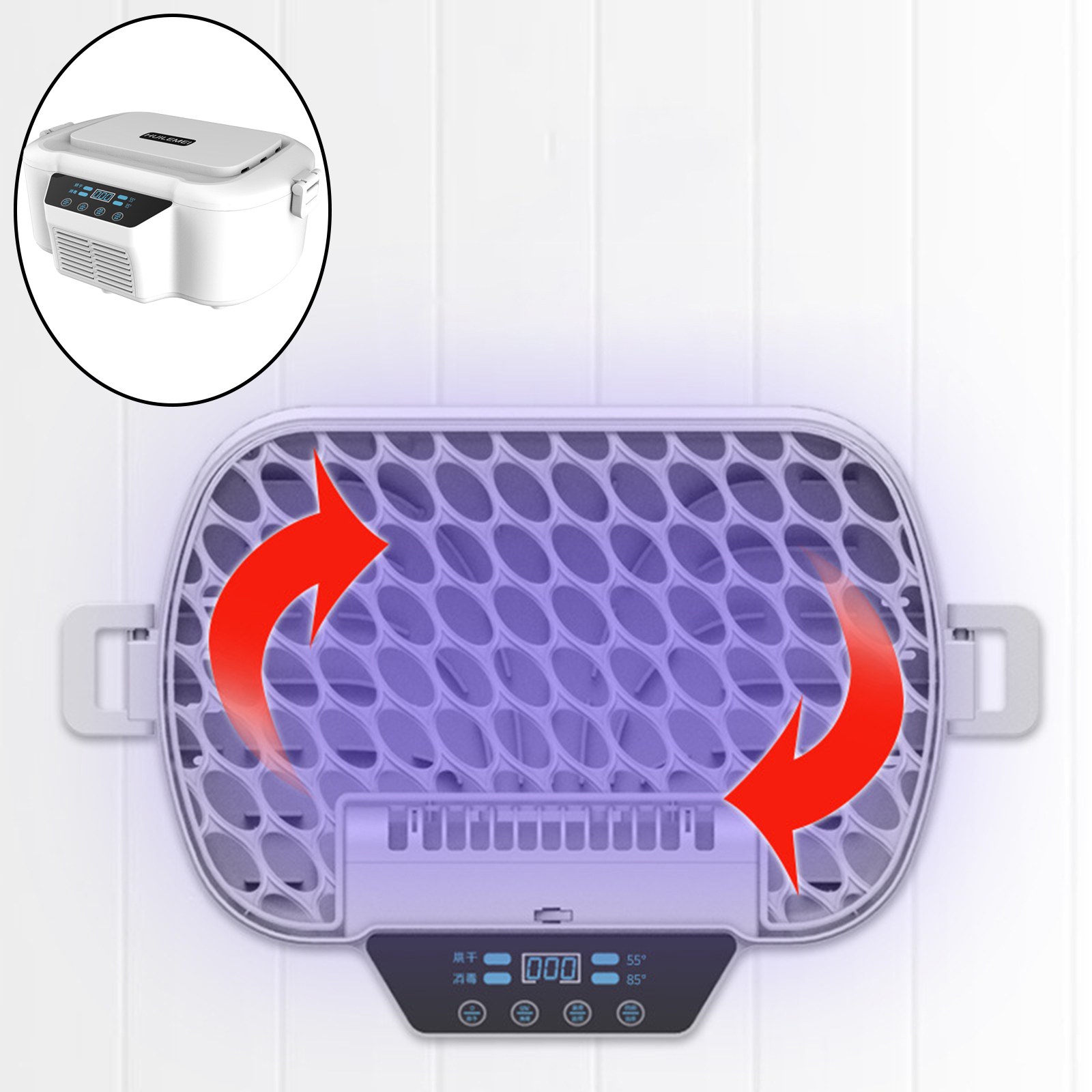 Ultraviolet Disinfection Cabinet Sterilizer Sterilization Drying Underwear Sterilizer Towel Warmer Household - US PLug