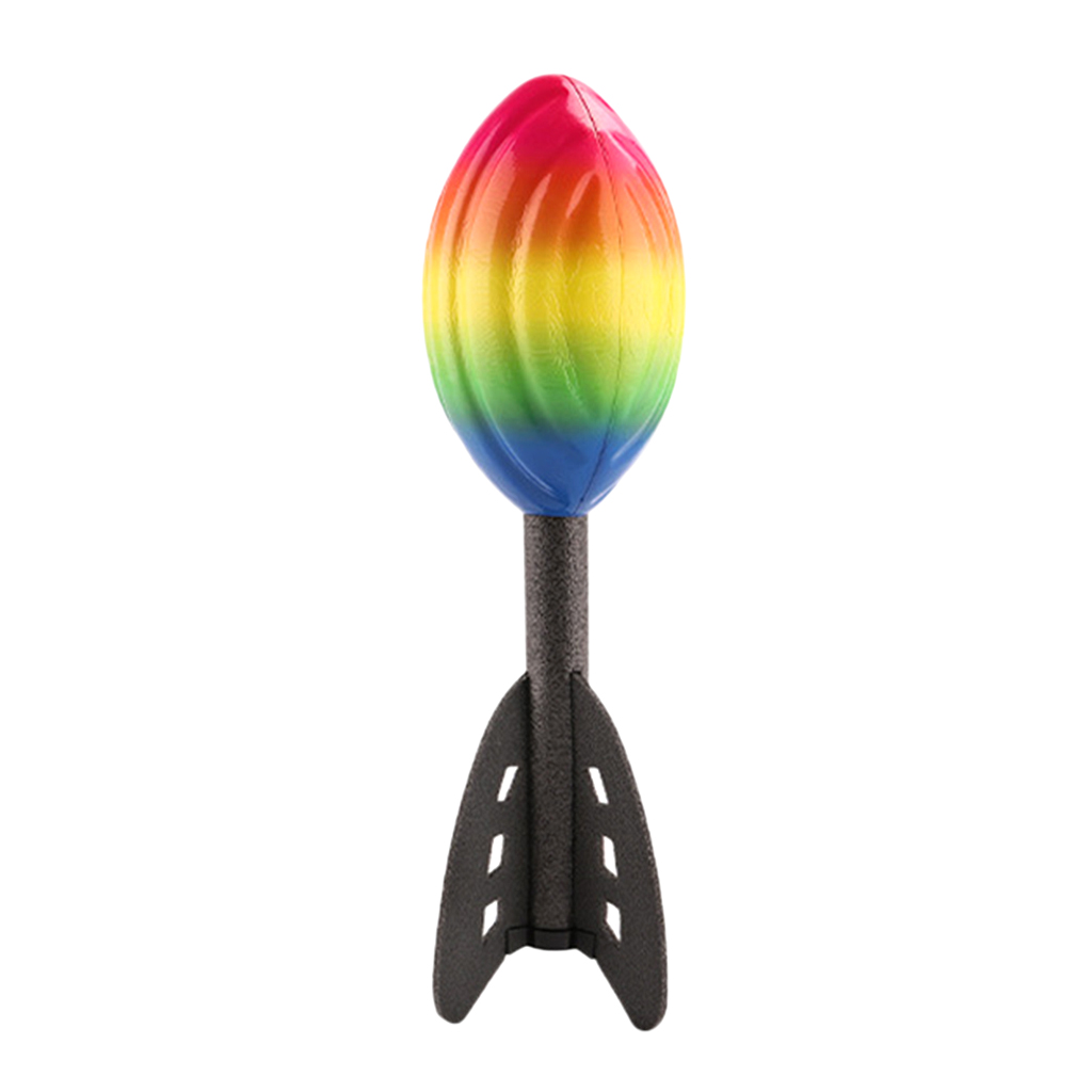 Rainbow Hand Throwing Rocket Foam Battle Toy Outdoor Activity Toy, Great for Kids Party Favors