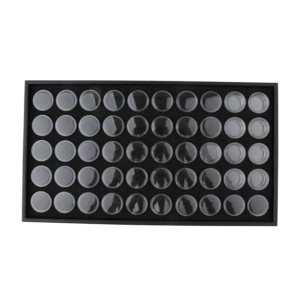 50 Slots Nail Art Glitter Rhinestone Empty Box Storage Case Holder Container