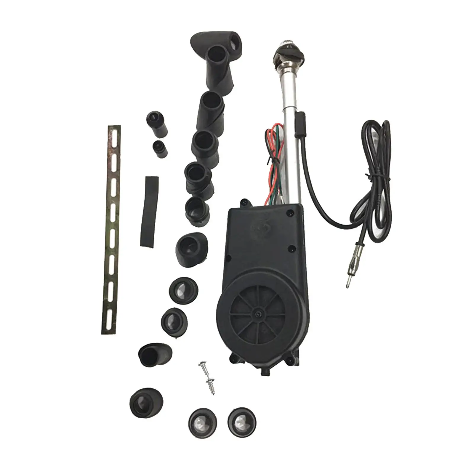 Auto SUV Car Electric Power Antenna Assembly and Mount Head Set for AM/FM Radio, Spare Parts