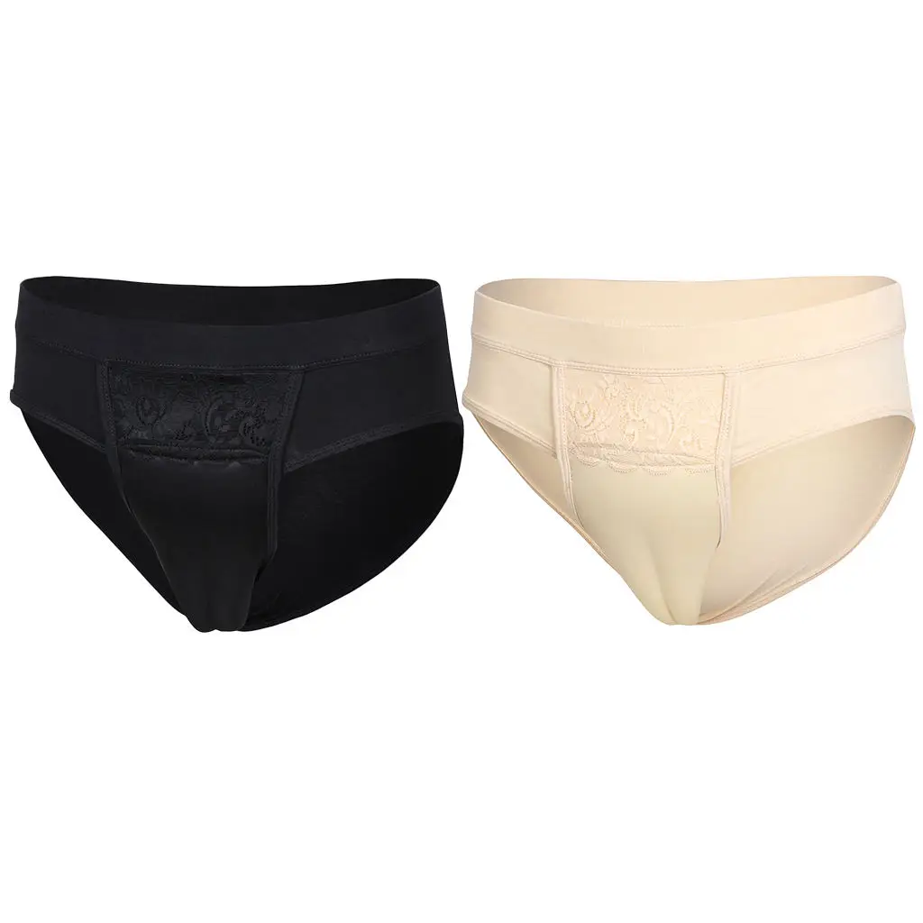 Sissy Men Crossdress Hiding Gaff Panties Cotton Breathable Briefs Underwear