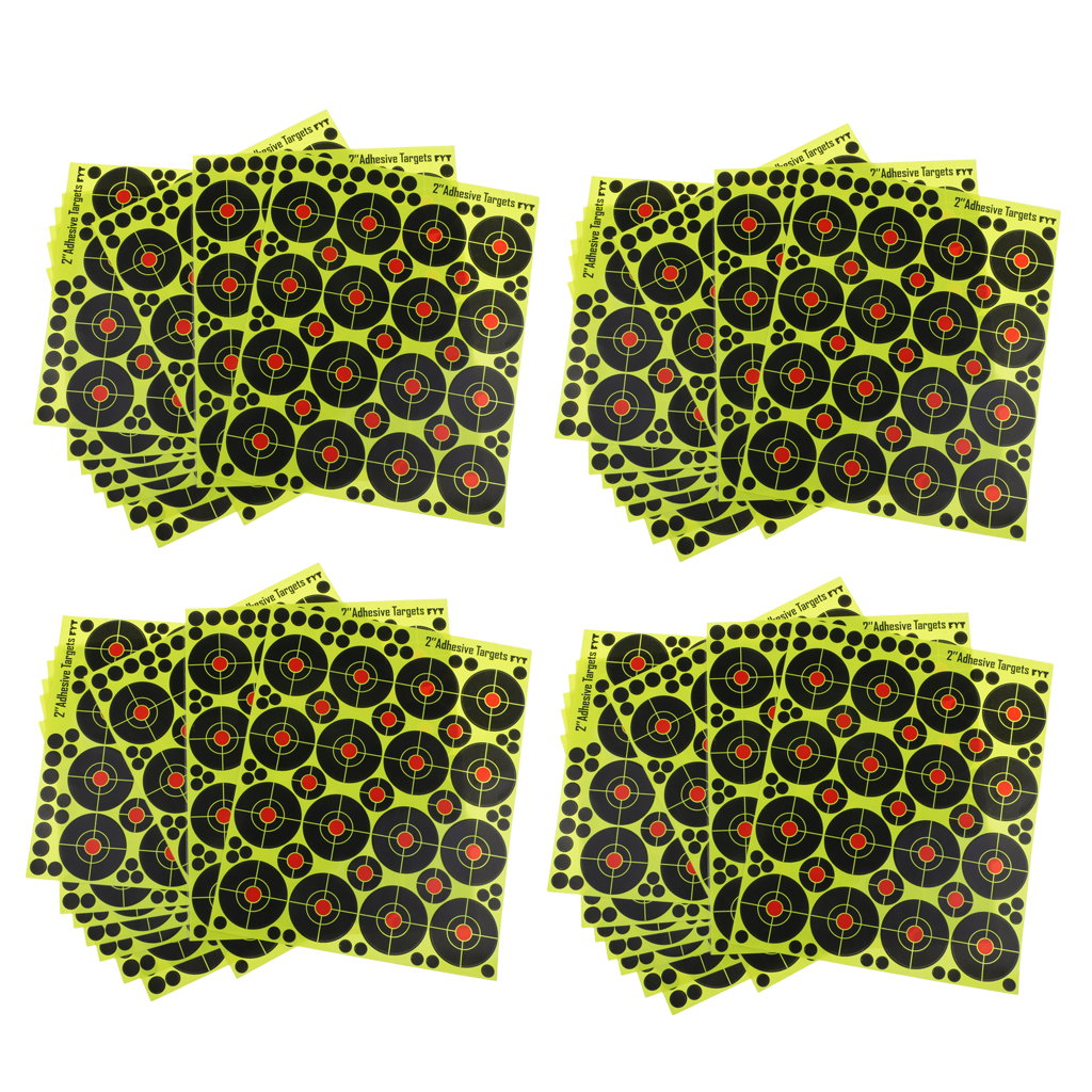 4x 160pcs  Targets Reactive Splatter Dia. 5cm Adhesive Paper Target