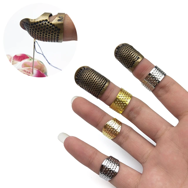 2 Sizes Sewing Thimble Finger Protector Retro Thimble Dedal Costura Knitting  Machine Home DIY Thimble Tools Sewing Accessories - AliExpress