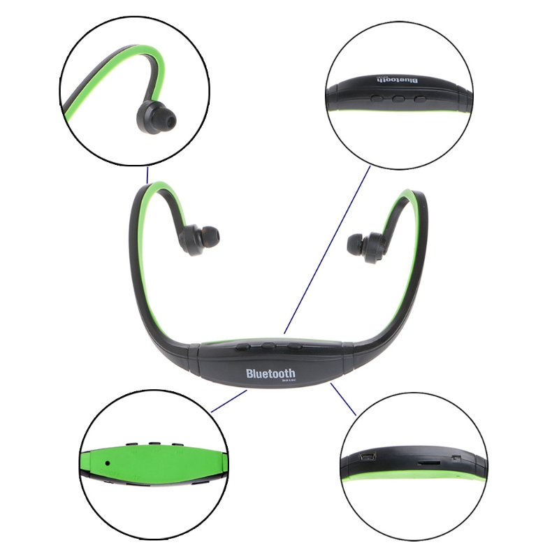 Fone de Ouvido Bluetooth Esportes Música Slot Rádio fm Condução Correndo X5qc Bs19c tf 7 Fones de ouvido