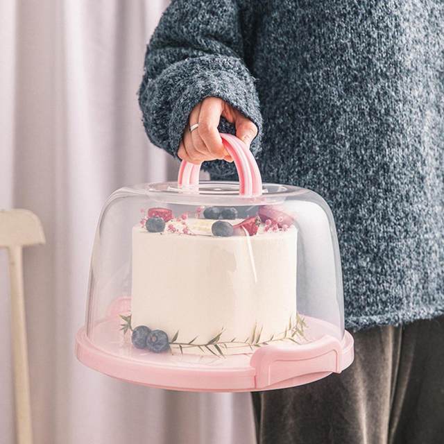 Cake Carrier Box 4/6/ Birthday Cake Box Portable Cake - Temu