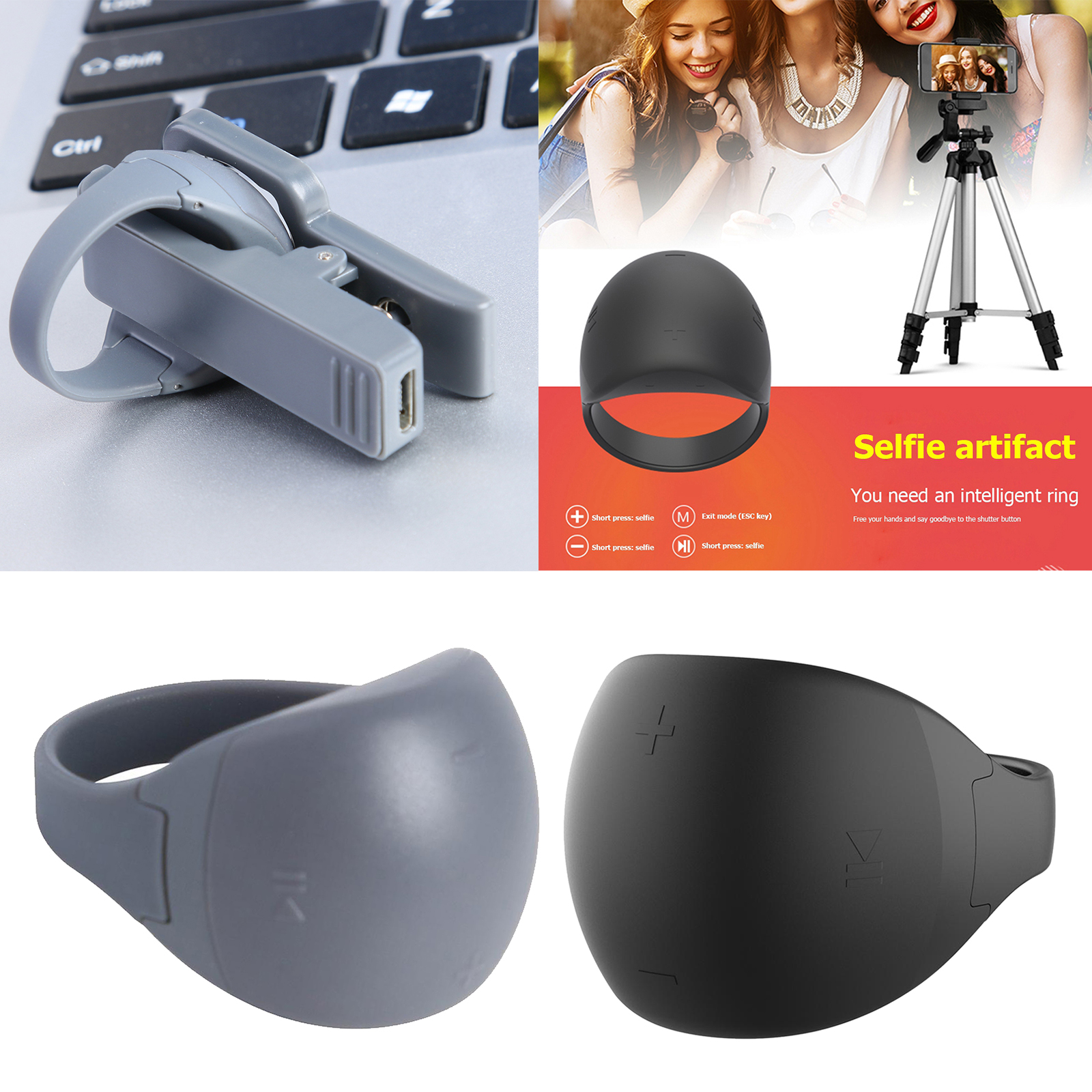 Wearable Devices Remote Control Rechargeable 30mAh Bluetooth 5.0 Waterproof