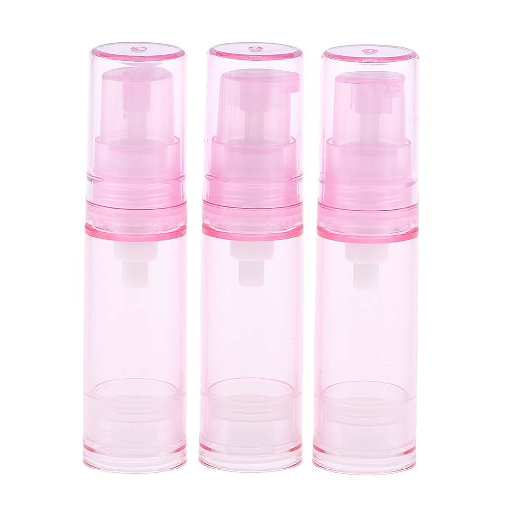 3pcs Empty Jars PET Airless Pump Bottles Refillable Serum Cosmatics Containers,Durable,Lightweight,Leak Proof & Shockproof