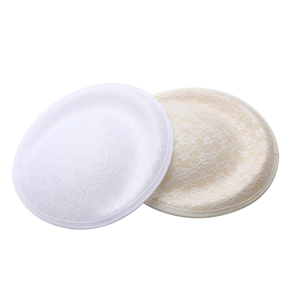 2pcs Girls Sexy Sinamay Fascinator Base Lace Setting Suit Wedding Party 24cm