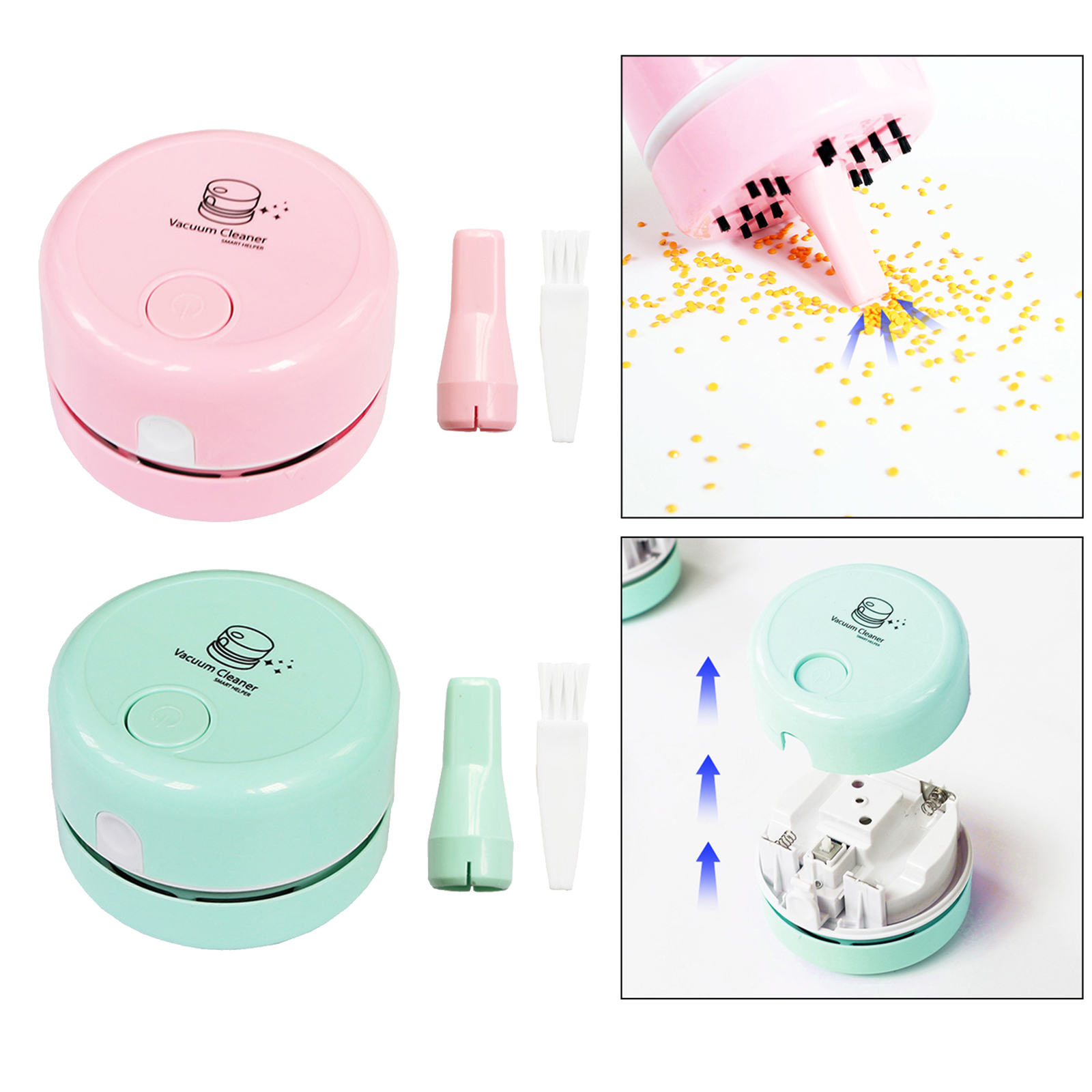 Mini Portable Diamonds Drills Picker Desktop Vacuum Cleaner For Diamond Painting Spilled Diamonds Pick DIY Crafts Cross Stitch