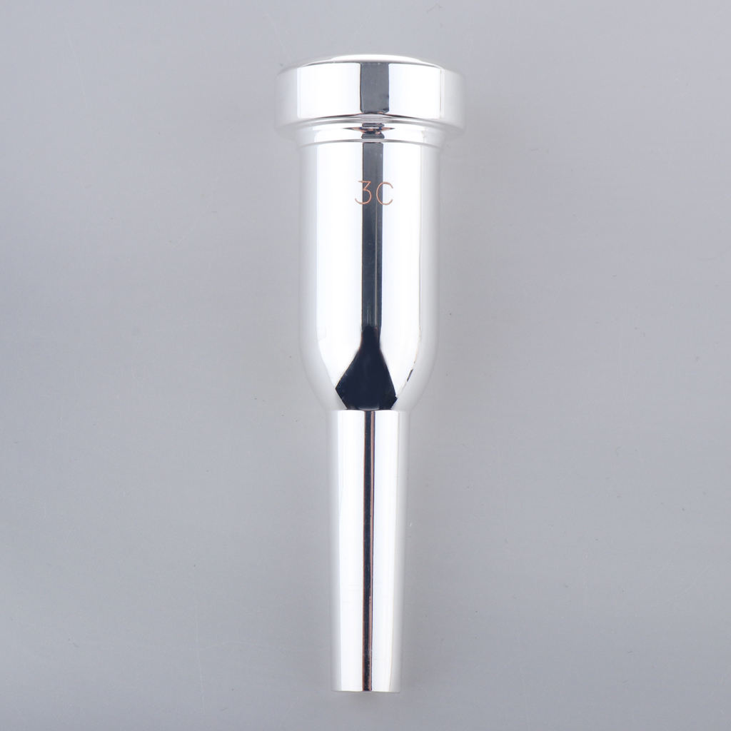 Standard Silvered Trumpet Mouthpiece, 3c for Trumpet Players