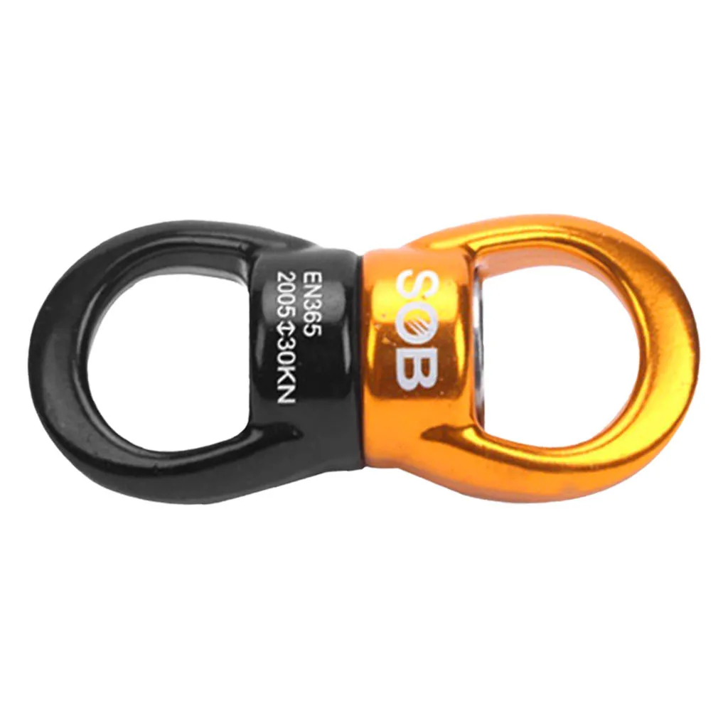 30KN Rotational Equipment Climbing Safety Swivel Rotator for Rock Climbing