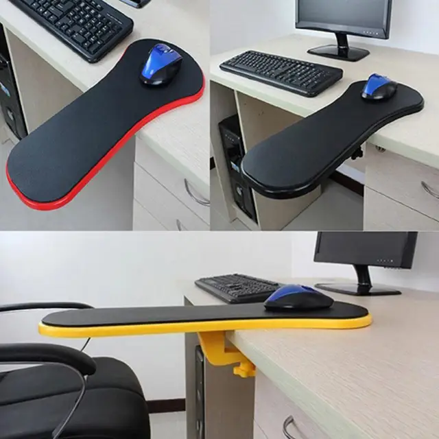Supporto ergonomico per scrivania Supporto per bracciolo per computer  Supporto per tappetino per mouse Cuscino per polsi Cuscino per materassino