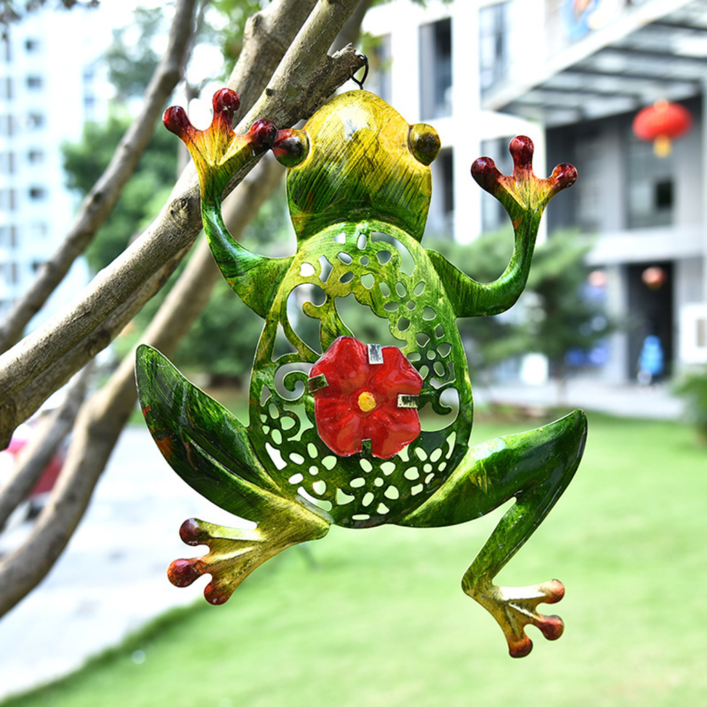 Frog Wall Hanging 3D Tree Sculpture Yard Indoor Home Bedroom Decoration Wall Sculpture Fence Frogs