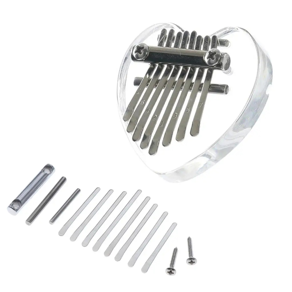 Kalimba 8 Key Accessories Parts w/ Screws for Beginners Musical Instruments