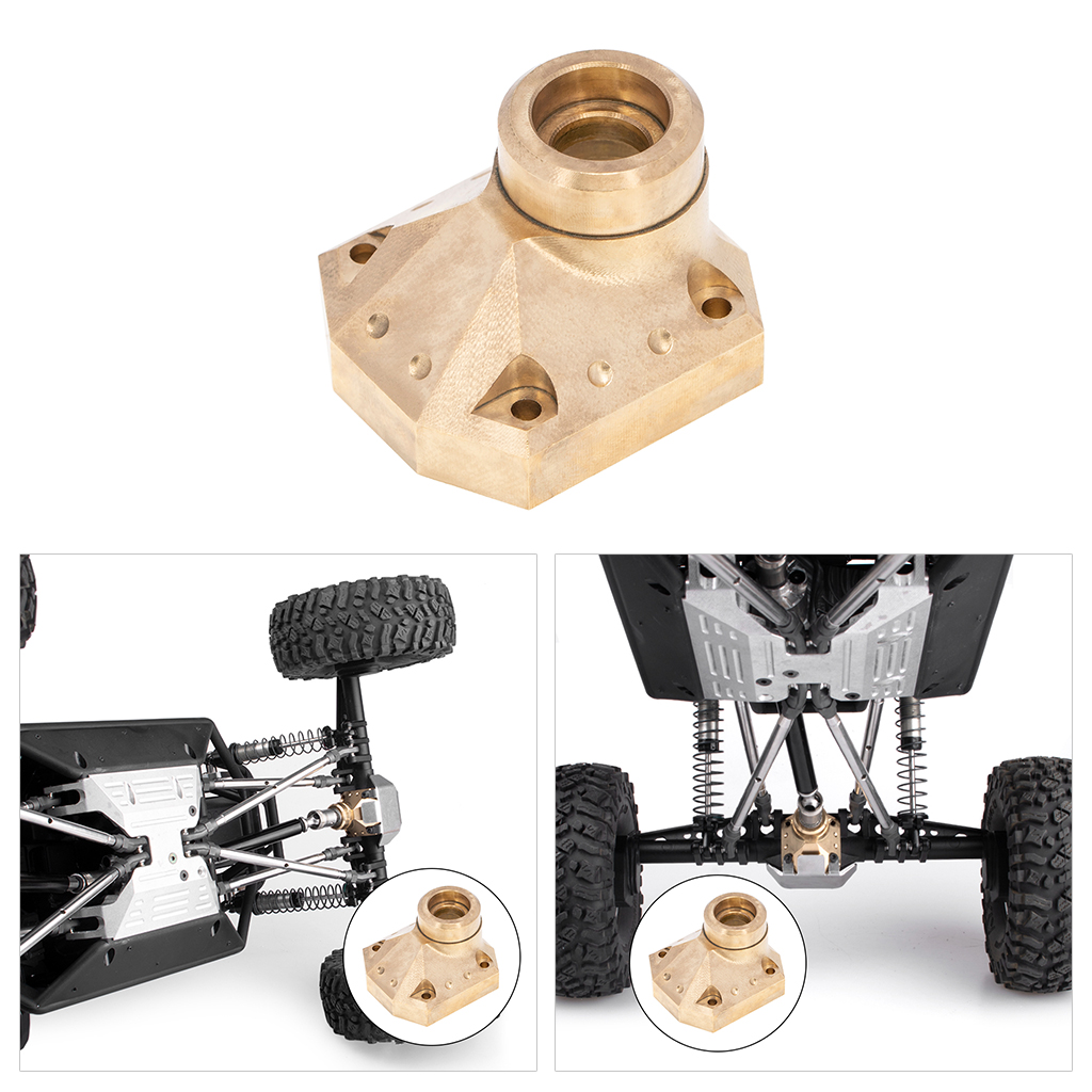 Brass Front Rear Axle Counterweight Diff Cover for Axial Capra AXI03004 Portal Axle 1/10 RC Truck Car DIY Hobby Vehicle Parts