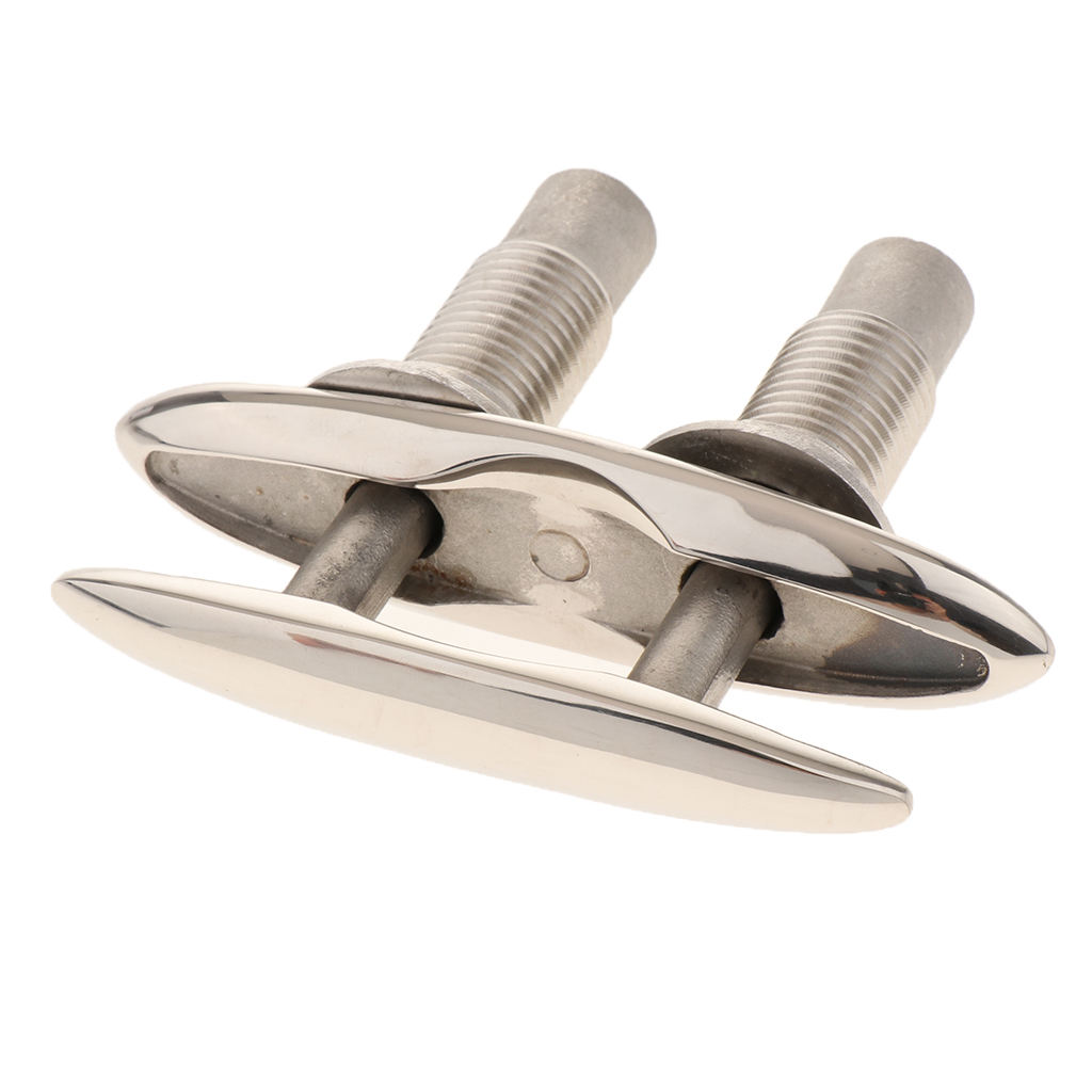5inch 316 Stainless Steel -up/ Pull-up Flush Mount Lift Cleat for Boat Marine Yacht Hardware Highly Polished