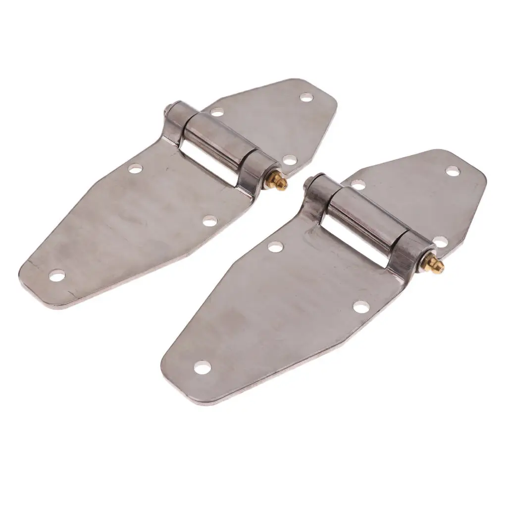 2 Pieces Auto Truck Trailer Hinge Good Bearing Large Box Stainless Steel