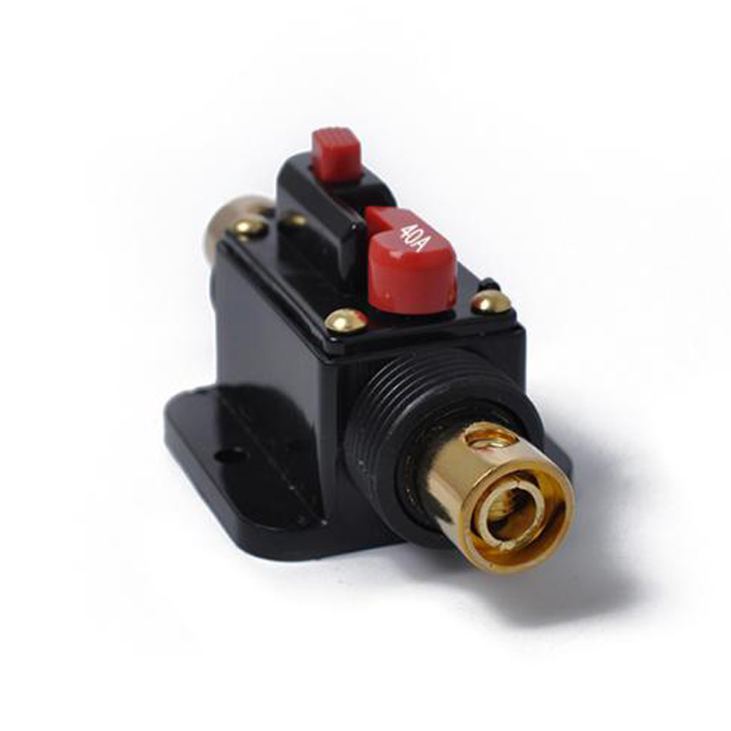 DC 12-48V Inline Circuit Breaker 40A Manual Reset Switch Car Audio Fuse
