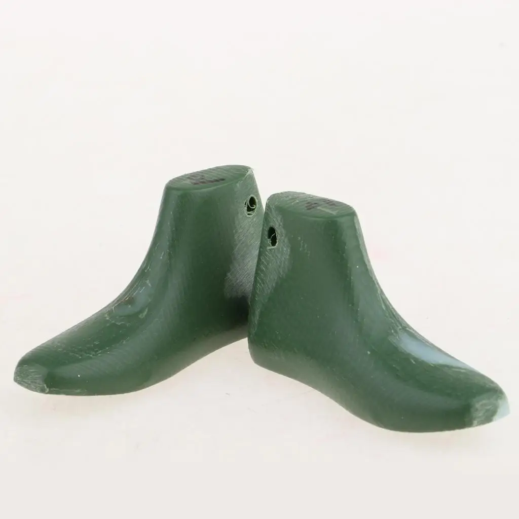 Plastic Shoe Lasts Mold For 18 Inch American Doll Shoes Accessories Green