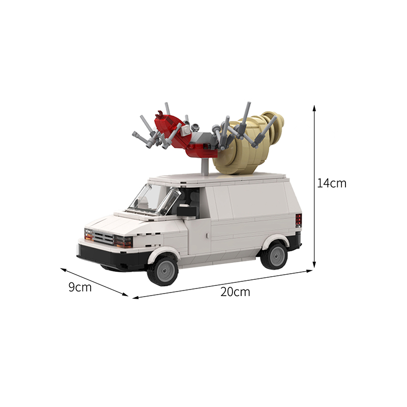 Blocos de Construção Carro Técnico Retro Série Filme Modelo Vagão Tijolo Construtor Velocidade Campeão Menino Brinquedos Educação Moc Van 3 velocidade campeão menino brinquedos educação