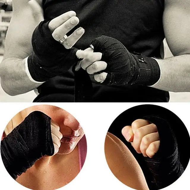 Vendas para manos de boxeo Vendas para guantes de boxeo MMA Kickboxing Muay  Thai Training 24BD - AliExpress
