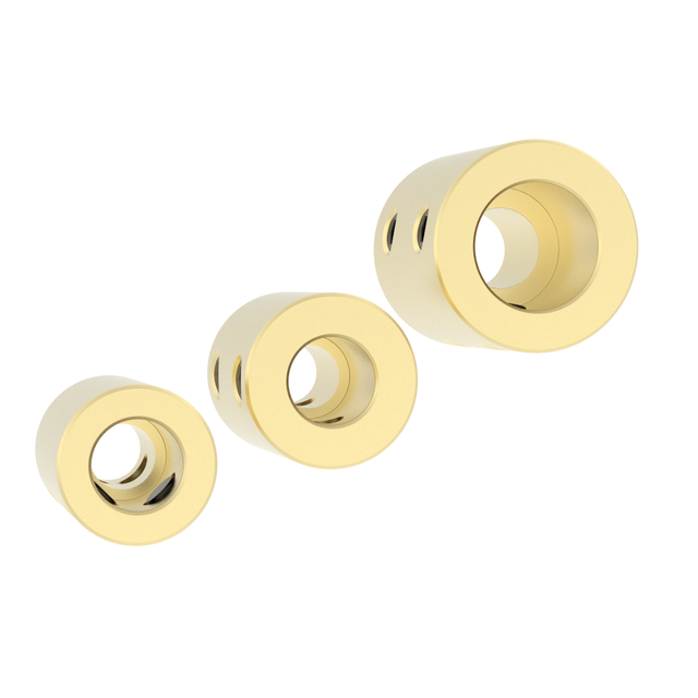 Giunto Cilindrico Rame 12mm-12mm - Accoppiamento Motore Per Stampanti 3D, CNC, Robot Fai-Da-Te, 2 Pezzi - Foto 2