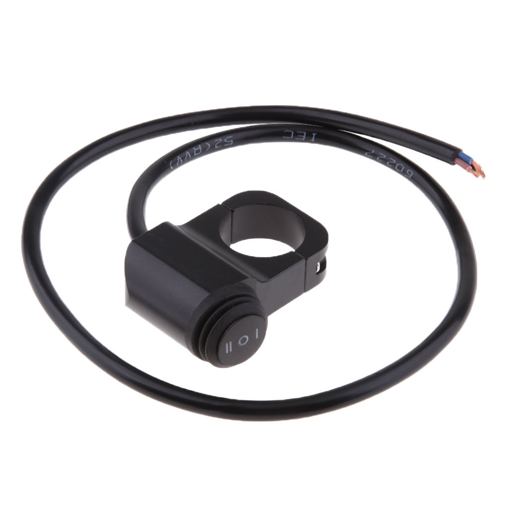 Waterproof Motorcycle Motorbike ATV On/Off/On Switch for 1'' 25mm Handlebar Headlight Spotlight 12V