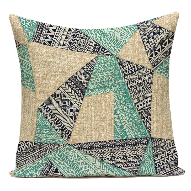 Bohemian Geometry Dekorative Kissen Fall Polyester Sofa Hause Geometrische Kissenbezug für Sofa Hause Wohnzimmer – Detail 15