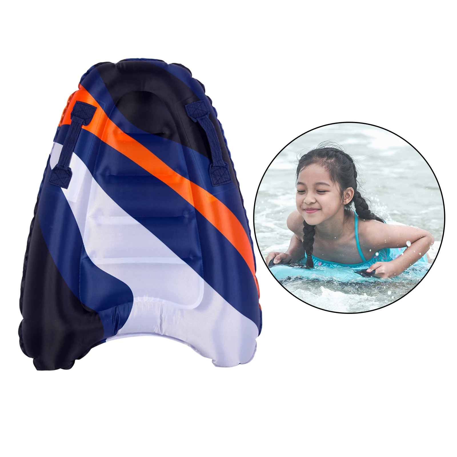 Durable Inflatable Body Board Surfboard Float Board Pool Beach Floating Mat