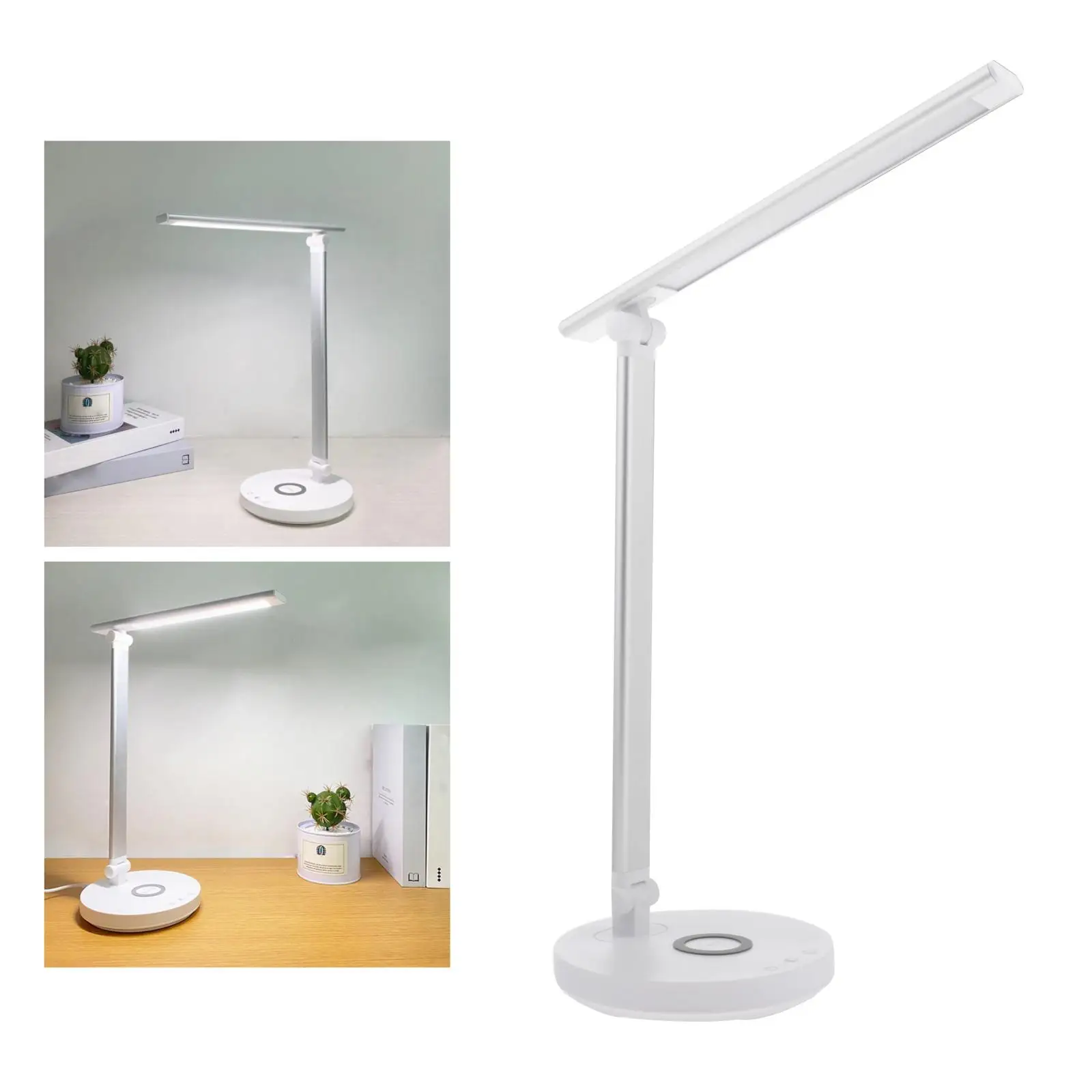 LED Desk Lamp with USB Charging Port Table Lamp with 5 Brightness Lighting